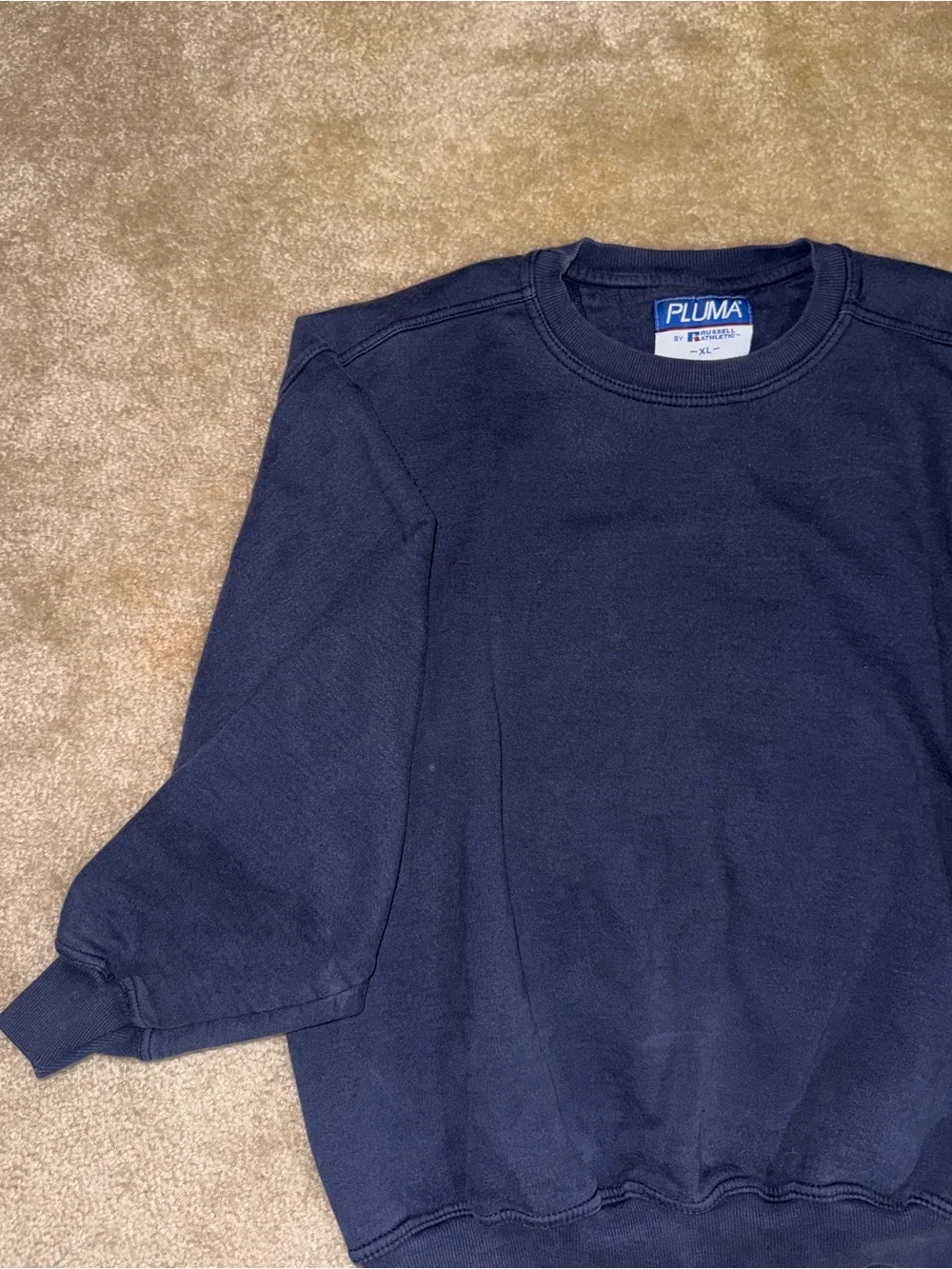 Vintage 90s Pluma by Russell Athletic Navy Crewneck Pullover XL